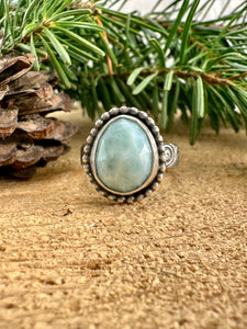 Larimar Ring Size 8 1/4