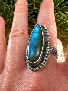 Labradorite Ring Size 7