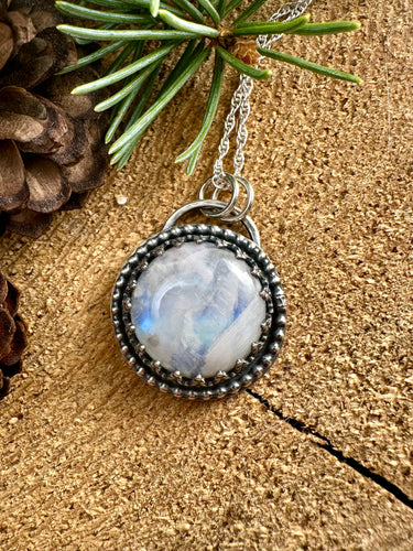 Rainbow Moonstone Pendant