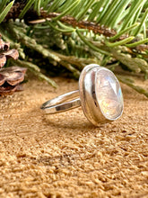 Load image into Gallery viewer, Rainbow Moonstone Ring Size 5