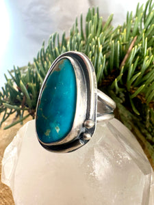 Fox Turquoise Ring Size 6 1/2