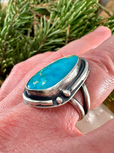 Fox Turquoise Ring Size 6 1/2