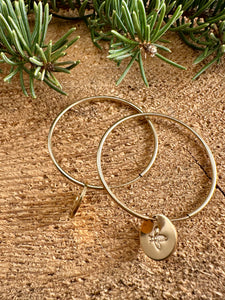 Bee Endless Hoop Earrings