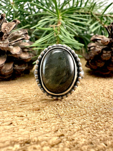 Labradorite Ring Size 10