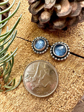 Load image into Gallery viewer, Blue Kyanite Stud Earrings