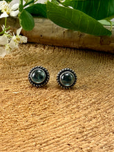Load image into Gallery viewer, Green Kyanite Stud Earrings