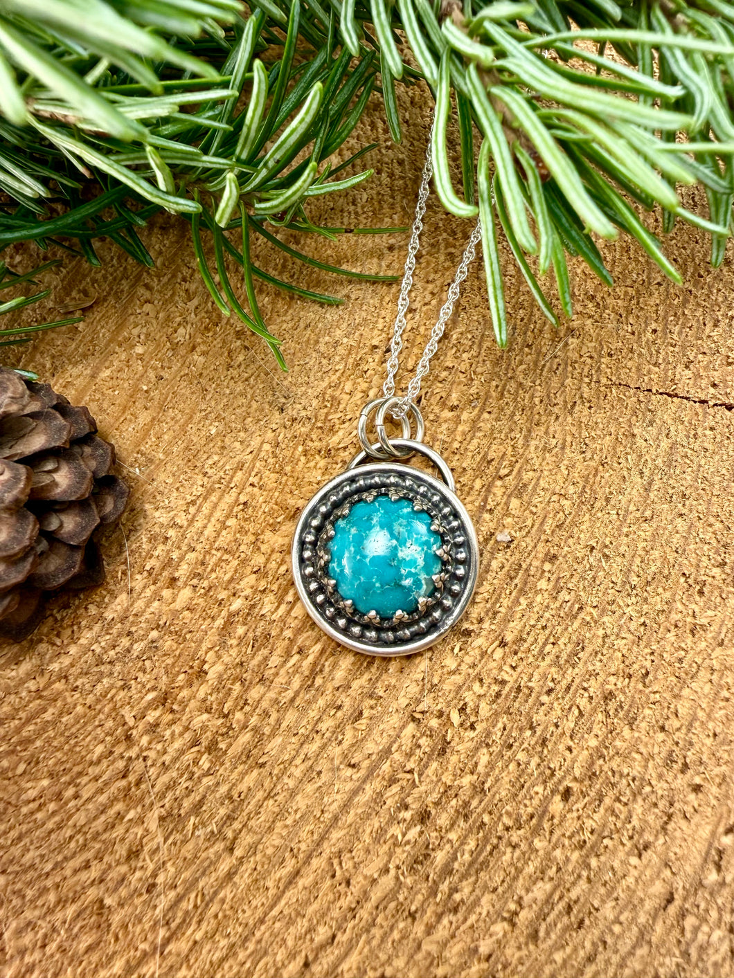 White Water Turquoise Pendant