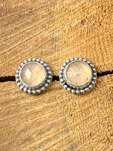 Load image into Gallery viewer, Rose Quartz Stud Earrings