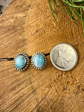 Load image into Gallery viewer, Larimar Stud Earrings