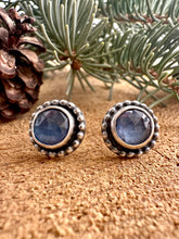 Load image into Gallery viewer, Blue Kyanite Stud Earrings