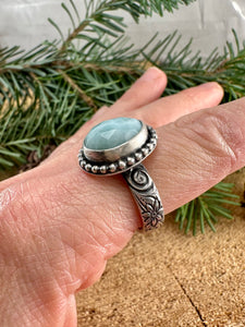 Larimar Ring Size 8 1/4