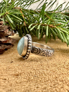 Larimar Ring Size 8 1/4