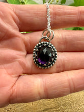 Load image into Gallery viewer, Midnight Bloom Amethyst Pendant