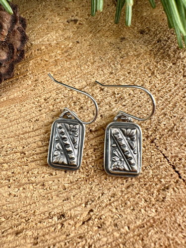 Rectangular Drop Earrings