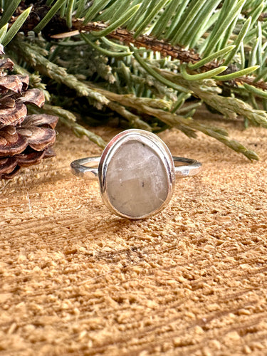 Rainbow Moonstone Ring Size 10