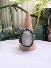 Load image into Gallery viewer, Rainbow Moonstone Ring Size 9 1/4