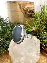 Load image into Gallery viewer, Blue Chalcedony Ring Size 11 1/2