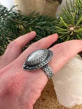 Load image into Gallery viewer, Rainbow Moonstone Ring Size 7 1/4