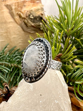 Load image into Gallery viewer, Rainbow Moonstone Ring Size 7 1/4