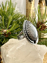 Load image into Gallery viewer, Rainbow Moonstone Ring Size 6 1/4